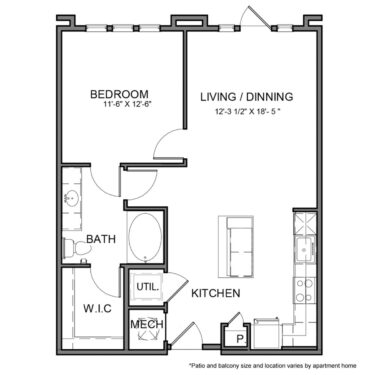 Rendering of the BE.A6 floor plan