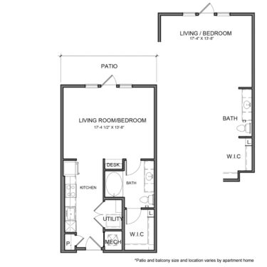 Rendering of the BE.S1 floor plan